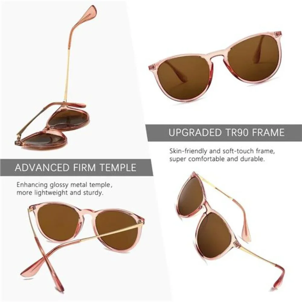 Women Summer Vintage Round Sunglasses for Men Classic Retro Designer Style‎